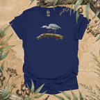 White-faced Heron | Australian Bird Unisex T-Shirt | Original Wildlife Art | Mildly Wild Club