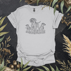 German Shorthaired Pointer Trio | Contour Art Unisex T-Shirt | GSP Dog Lover Gift | Mildly Wild Club