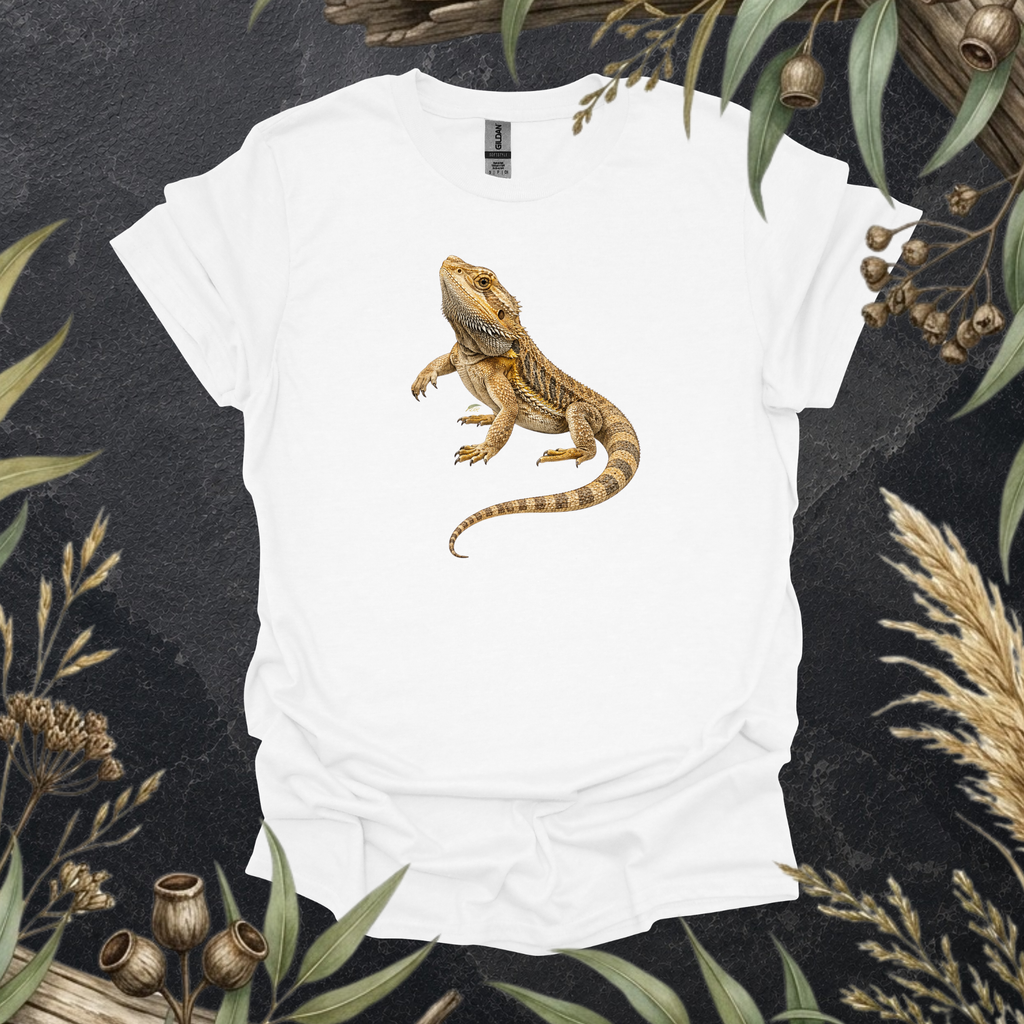 Eastern Bearded Dragon | Australian Lizard Unisex T-Shirt | Original Wildlife Art | Mildly Wild Club