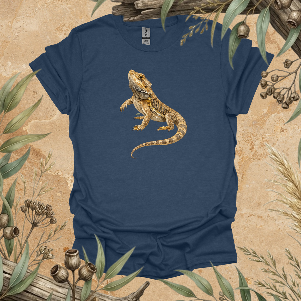 Eastern Bearded Dragon | Australian Lizard Unisex T-Shirt | Original Wildlife Art | Mildly Wild Club