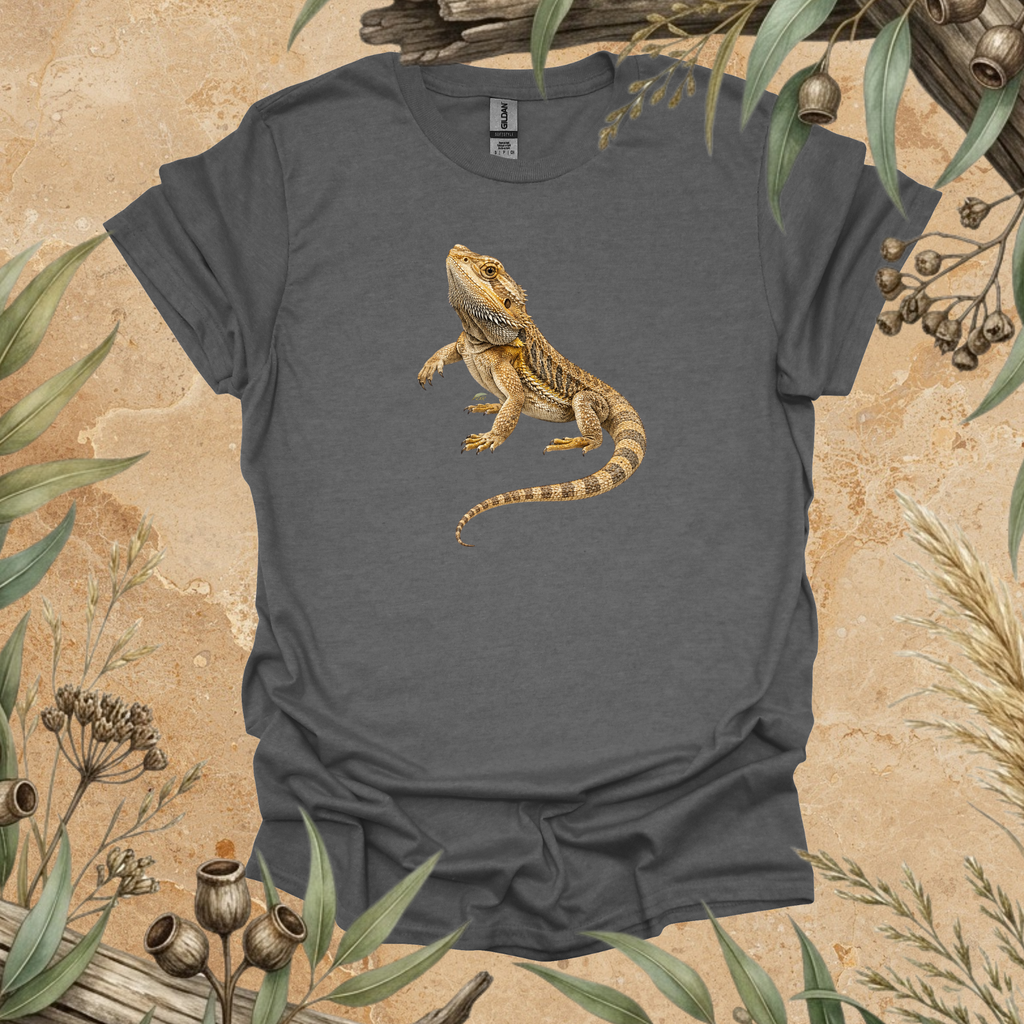 Eastern Bearded Dragon | Australian Lizard Unisex T-Shirt | Original Wildlife Art | Mildly Wild Club
