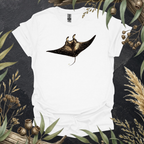 Manta Ray | Contour Art Unisex T-Shirt | Ocean Wildlife Apparel | Mildly Wild Club