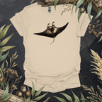 Manta Ray | Contour Art Unisex T-Shirt | Ocean Wildlife Apparel | Mildly Wild Club