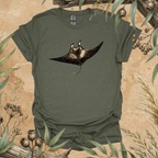 Manta Ray | Contour Art Unisex T-Shirt | Ocean Wildlife Apparel | Mildly Wild Club