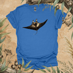 Manta Ray | Contour Art Unisex T-Shirt | Ocean Wildlife Apparel | Mildly Wild Club