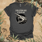 Evolution Had a Deadline | Funny Goblin Shark Unisex T-Shirt | Ocean Lover Gift