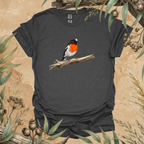 Scarlet Robin | Australian Bird Unisex T-Shirt | Original Wildlife Art | Mildly Wild Club