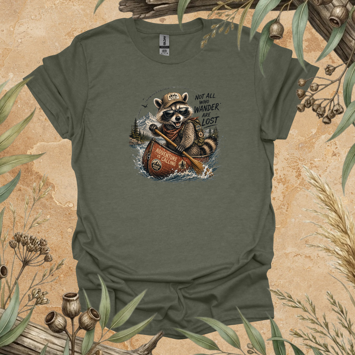 Not All Who Wander Are Lost Raccoon T-Shirt