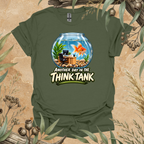 Goldfish Think Tank T-Shirt | Funny Office Fish Design