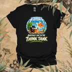 Goldfish Think Tank T-Shirt | Funny Office Fish Design