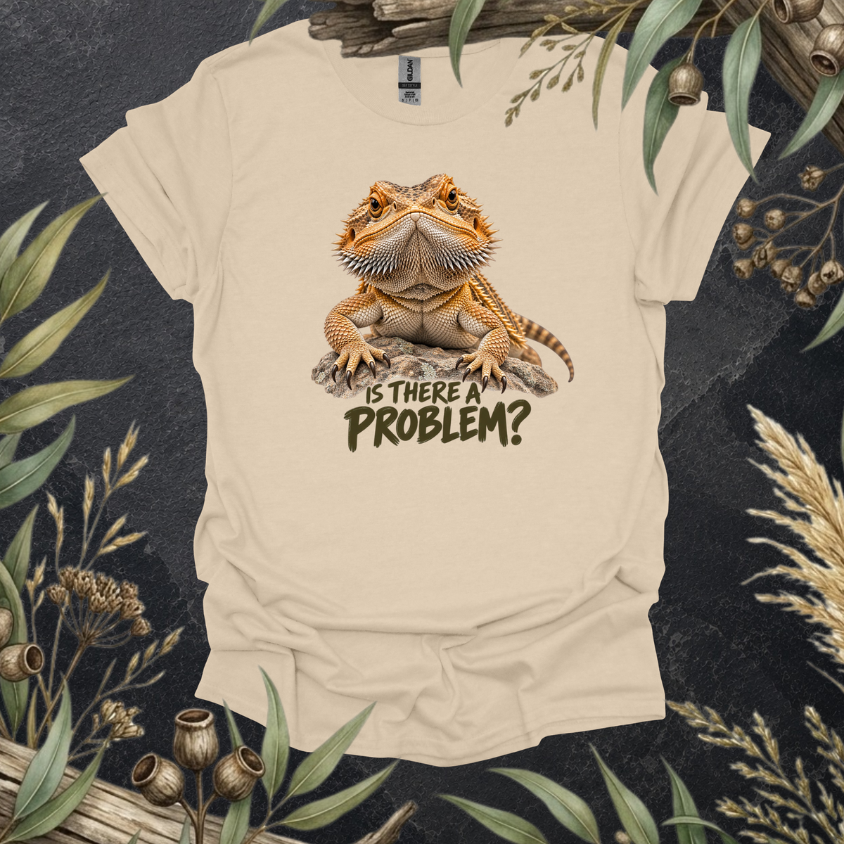 Bearded Dragon T-Shirt | Is There a Problem? Funny Reptile Shirt