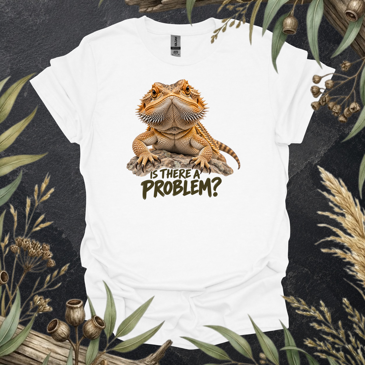 Bearded Dragon T-Shirt | Is There a Problem? Funny Reptile Shirt