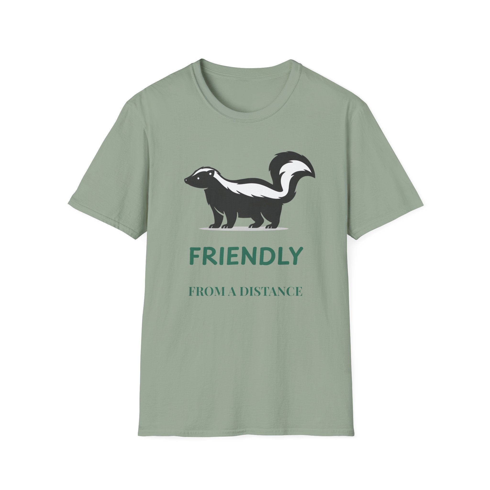 Skunk Friendly From A Distance Graphic T-Shirt