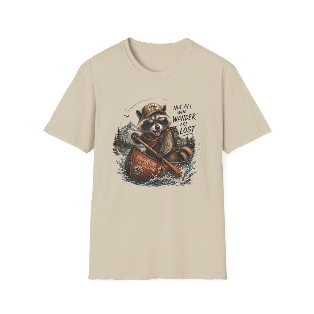 Not All Who Wander Are Lost Raccoon T-Shirt